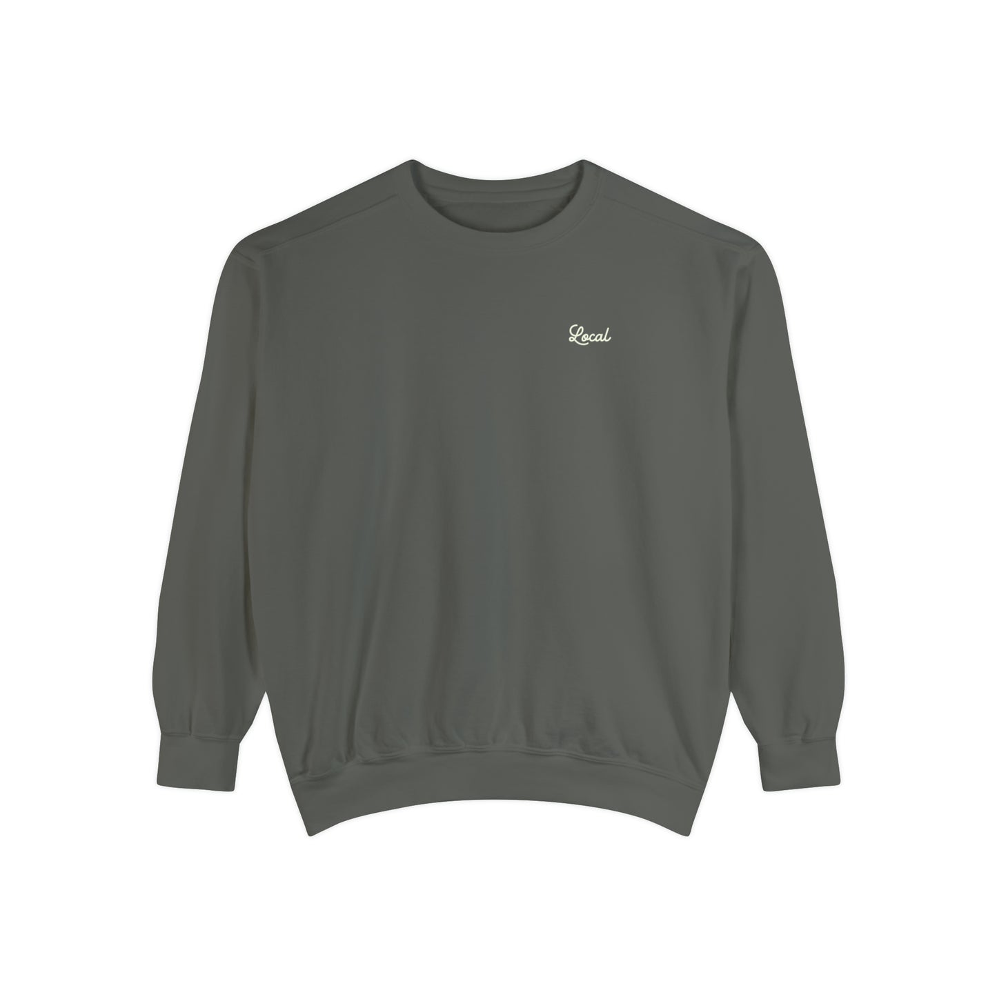 Local Script Understated  Garment-Dyed Sweatshirt