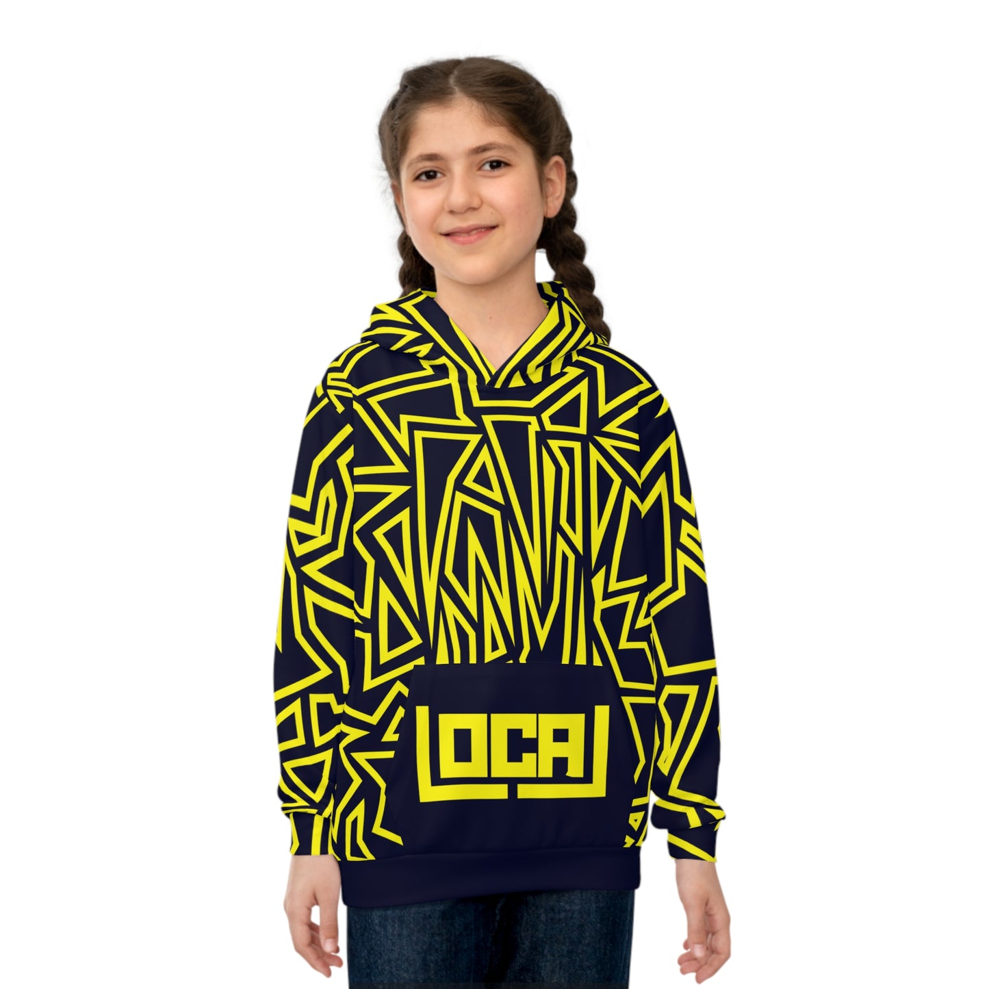 Local Hidden N pattern Children's Hoodie