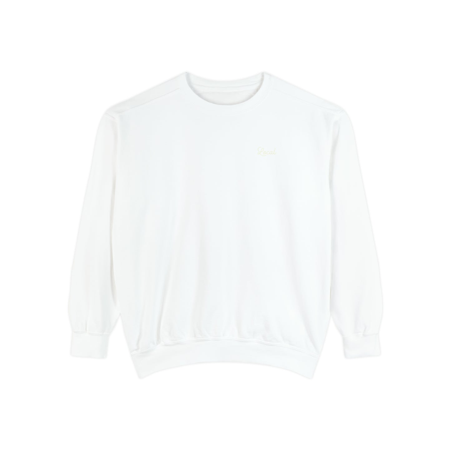 Local Script Understated  Garment-Dyed Sweatshirt