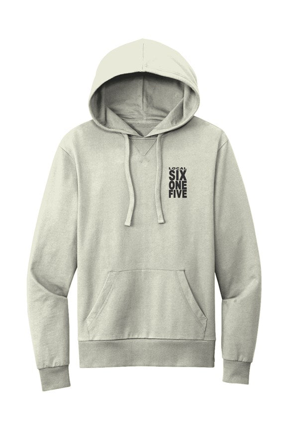 Local Block Embroidered logo Organic French Terry Pullover Hoodie