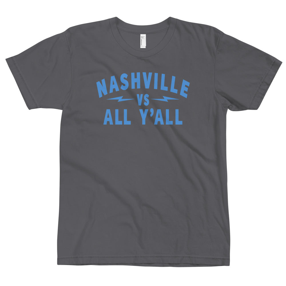 Nashville Vs All Y'all Sky Blue Graphic T-Shirt