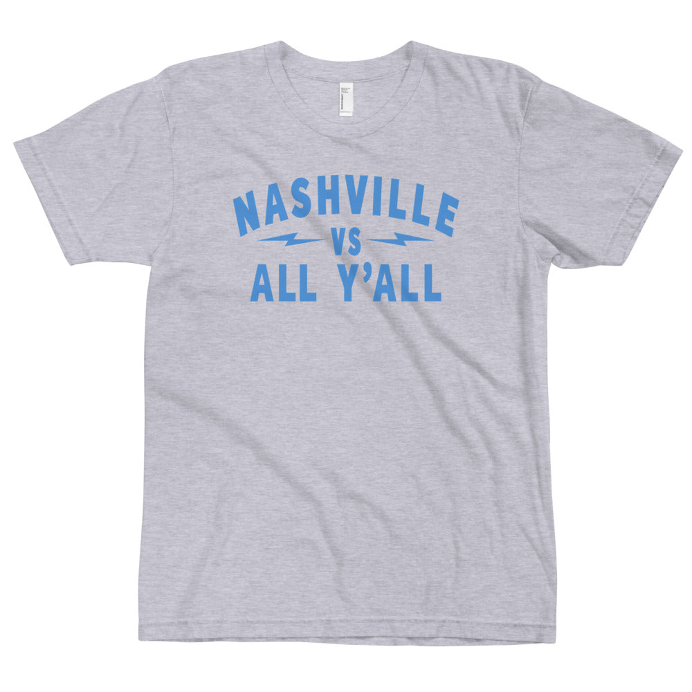 Nashville Vs All Y'all Sky Blue Graphic T-Shirt