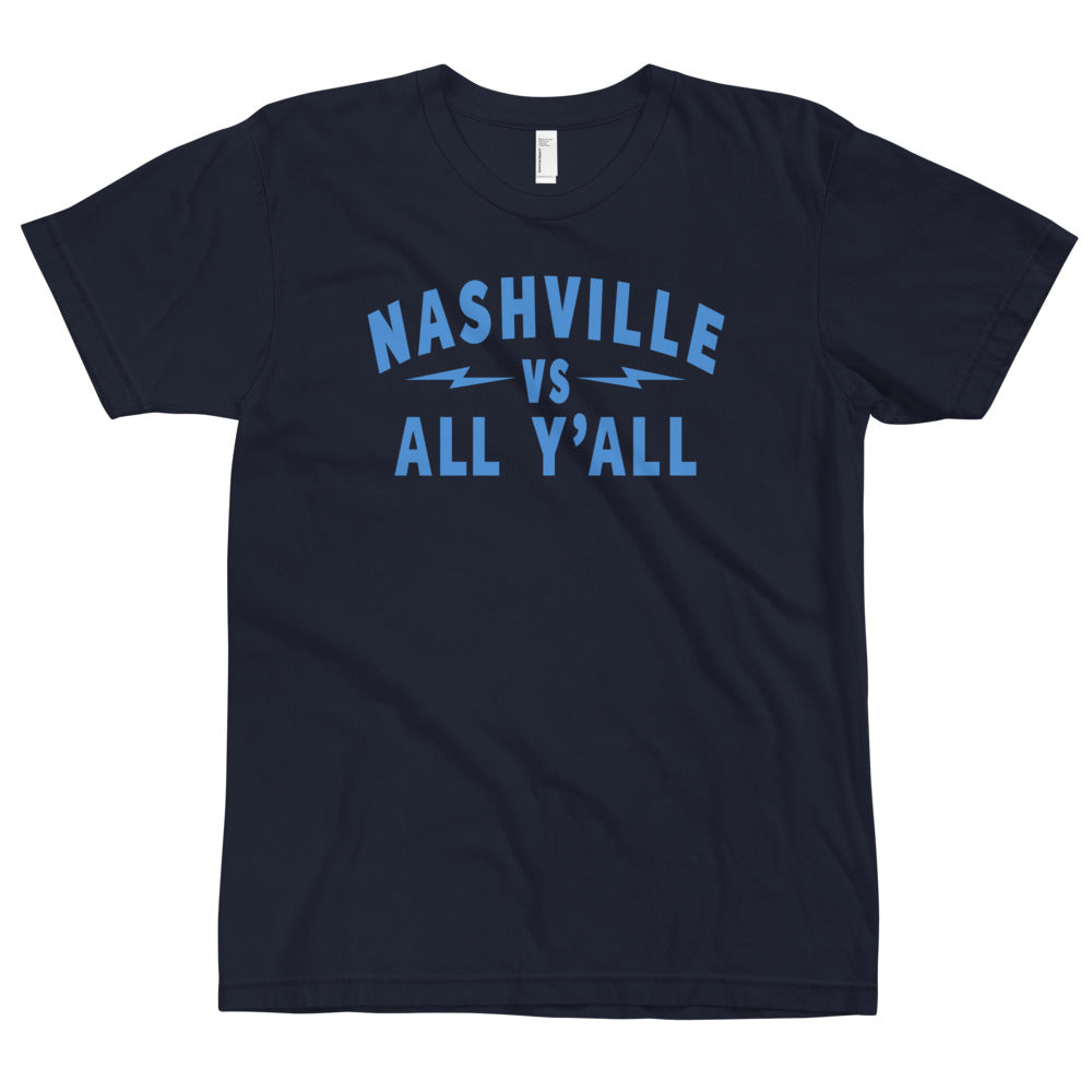 Nashville Vs All Y'all Sky Blue Graphic T-Shirt
