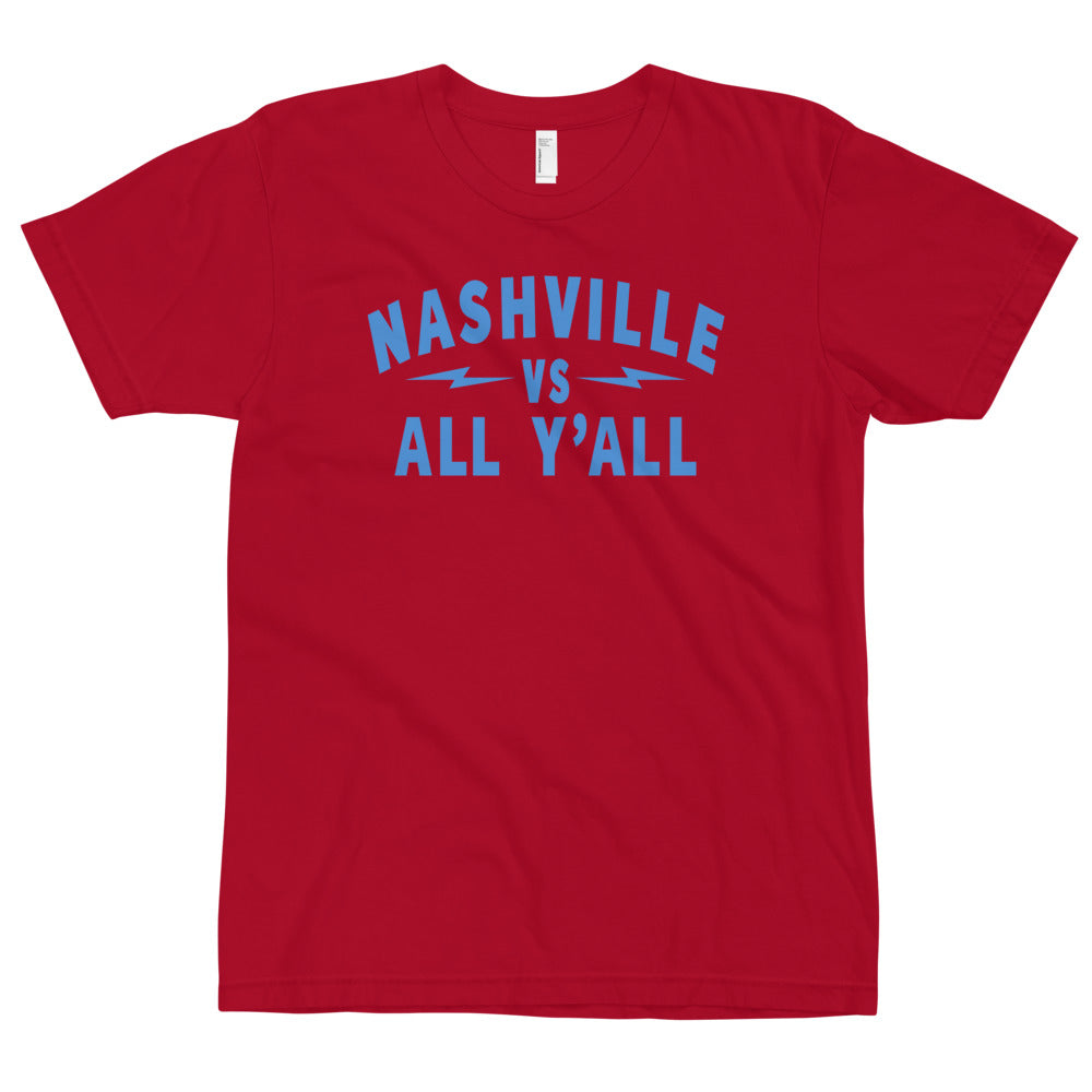 Nashville Vs All Y'all Sky Blue Graphic T-Shirt