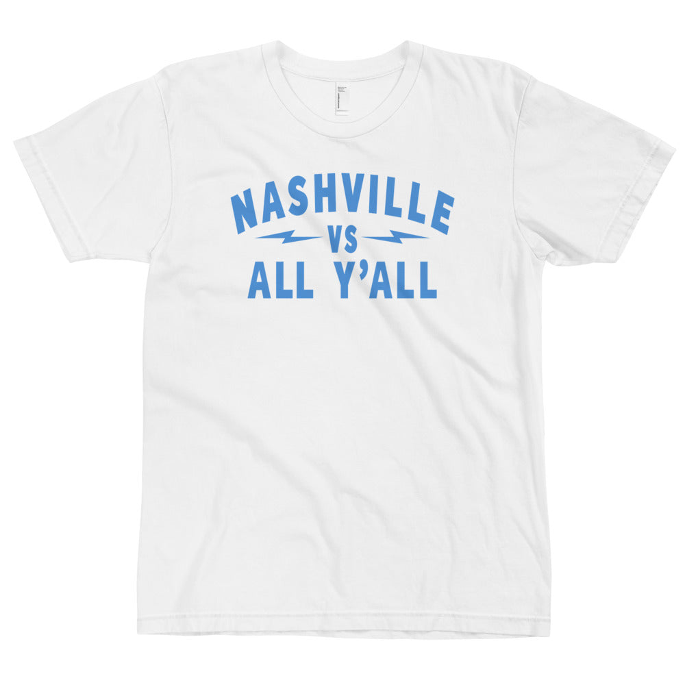 Nashville Vs All Y'all Sky Blue Graphic T-Shirt